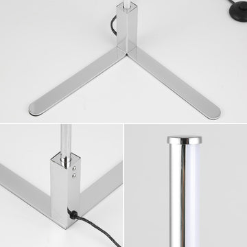 Potts 60.5" Modern Contemporary Aluminum/Iron Integrated LED Post Floor Lamp - JONATHAN Y